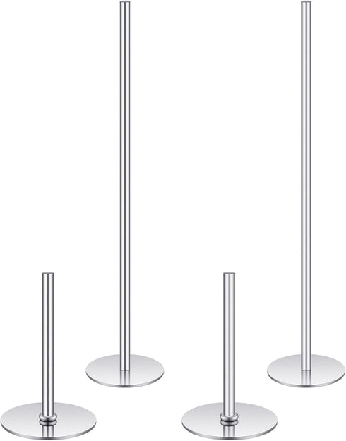 4 Pieces Stainless Steel Cake Heating Core, 6 Inch and 2 Inch Silver Heating Rod for Cake Baking Supplies