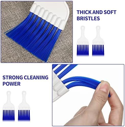 Boao 16 Pcs Air Conditioner Condenser Cleaning Brush Refrigerator Coil Brush HVAC Coil Cleaner Brush Small Plastic Whisk Brush (Blue) by Boao