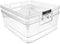 Isaac Jacobs 2-Pack Large Clear Storage Bins, Plastic Organizer for Home, Office, Kitchen, Bathroom, BPA Free