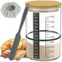 Pro Sourdough Bread Starter Kit - 34 oz Jar with 5 Unique Features for Perfect Sourdough Bread & Starter Kit