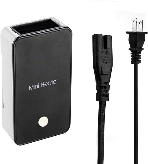 Safety Mini Portable Electric Fan Heater, Energy-saving Room Desktop Air Warmer, Black