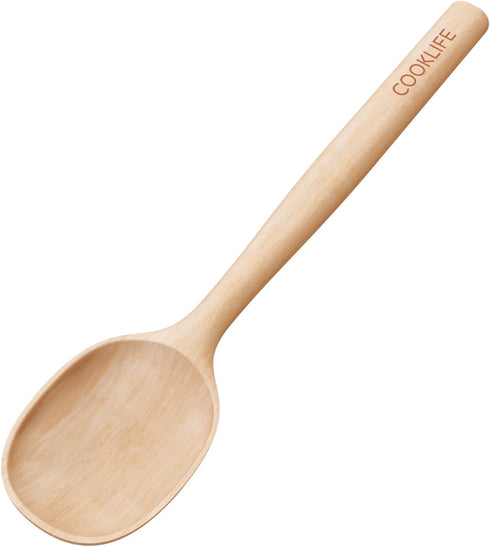 Beech Wooden Spoons for Cooking - Large Natural Beech Cooking Utensils with Smooth Finish