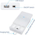 3 5V USB Female Socket AA Battery Case White Battery Box Holder for USB LED Strip Lights Fairy String Lights Curtain