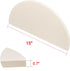2-Pack,White Half-Moon Ceramic Heat Deflector Plates for Kamado Joe Classic I, II, III,Big Green Egg BBQ Accessories