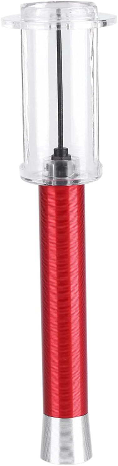 Air Pump Cork Remover, Pneumatic Corkscrew, Easy Air Pump Pressure Red Wine Bottle Opener, Black (Red)