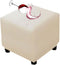Waterproof Ottoman Cover Square Stretch PU Soft Folding Storage Ottoman Cover with
