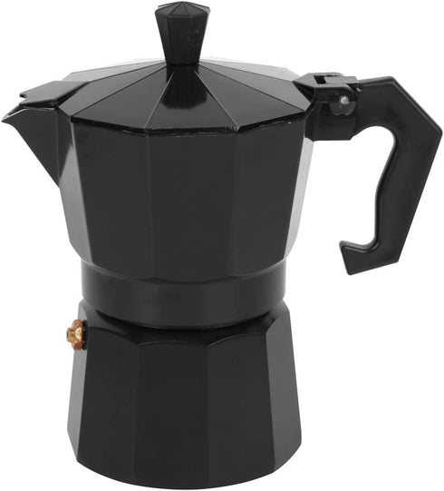 Oumefar 6 Cup Coffee Maker, Italian Coffee Maker Tool, Quick Pot for Home Office, Black
