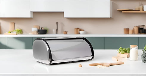 16.5x10x8 HOME IT Stainless Steel Bread Box for kitchen, bread bin, bread storage Bread holder