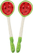 Housoutil 2 Pcs Ceramic Soup Spoons, Cute Watermelon Tablespoons, Porcelain Spoon for Coffee, Tea, Yogurt