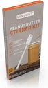 Lervont 16 26 OZ 10 Natural Peanut Butter Stirrer Kit | Fits - Jars | Includes Stainless Steel Bar & Spill-Resistant