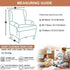 2 Eco-Ancheng Wingback Chair Slipcover Piece Slipcovers for Wingback Chairs Jacquard Wingback Chair Covers Washable