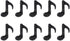 20pcs Music Note Balloons, Mylar Foil Party Balloons for Music Themed Birthday, Concert, Band, Bar Decorations (Black)