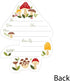 Set 12 Big Dot of Happiness Wild Mushrooms - Shaped Fill-In Invitations - Red Toadstool Party Invitation Cards