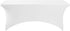 Spandex Table Cover for 6Ft, 4Ft, or 8ft Table, Universal Fitted Stretch Tablecloth for Party and Events, White