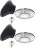 MroMax Universal Pot Lid Cover Knob - Replacement Knob for Kitchen Cookware, Black Beveled, 2Pcs