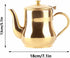 Tea Kettle, 500ml Stainless Steel Teapot with Filter, Proof Oil Strainer Pot for Hotels, Restaurants, Homes (Gold)