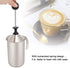 Fdit 400ml Stainless Steel Bubbler Milk Frother, Handheld Foam Maker for Lattes, Whisk Drink Mixer for Coffee