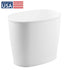 iDesign Kent BPA-Free Plastic Oval Waste Basket, 12" x 8" x 10", White