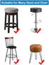 15"-20" 4 Pack Sigmat Round Stool Covers, Stretch Waterproof Bar Stool Seat Cover Round Chair Covers Burgandy