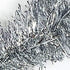 Allgala Silver Tinsel Garland, 50 Feet Christmas Metallic Foil Decoration for Holiday Tree, Wall, Home Office Event