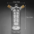 2 1 Olive Oil and Vinegar Dispenser Cruet Bottles, in Transparent Dual Glass for Kitchen Cooking Container