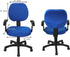 TOPINCN Soft Stretch Spandex Chair Seat Slipcover and Backrest Cover, Universal Office Chair Protective Cover (Blue)