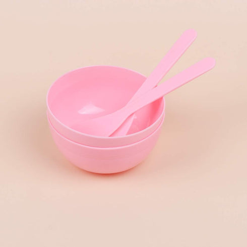 10 Sets Pink Slime Mixing Tool Bowls, Plastic Glue Mixer for Makeup Crafts, Crystal Mud Mixing Bowls