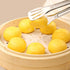 10 Inches Bamboo Steamer Liner, 50 PCS Round Air Fryer Parchment Paper with Holes, White Non-Stick