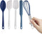 Cook with Color 5-Pc MINI Silicone Cooking Utensil Set, Easy to Clean Kitchen Gadgets, Navy Collection