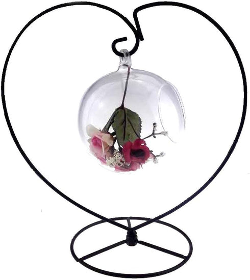 Heart-Shaped Iron Plant Stand for Air Plants - Stylish Hanging Holder