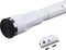 White Tension Curtain Rod No Drill, 42 to 72 Inch Adjustable Heavy Duty Black Shower Curtain Rod