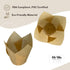 150-Pack Nordic Paper White Tulip Muffin Liners, Non-toxic, Grease-Resistant Baking Cups for Standard Muffin Pans