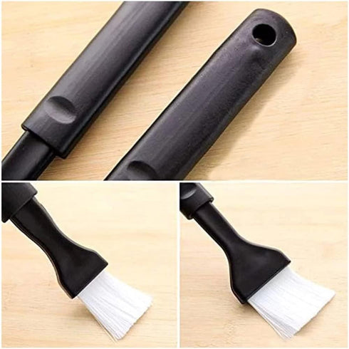 2 Pack Nylon Bristle Pastry Brush for Basting, Baking, Cooking Food Brush