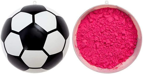 Ultimate Party Supplies Gender Reveal Soccer Ball | Blue and Pink Powder Kit | Non-Transparent | Gender Reveal Party