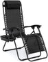 EZONE (1-Chair) Zero Gravity Lounge Chair Outdoor Adjustable Reclining Patio Chair Steel Mesh