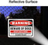 Yuntarda 2-Pack Beware of Dog Signs for Fence, 10"x7" Do Not Enter Keep Gate Shut Reflective Metal Sign