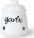 Ceramic Mini Garlic Keeper with Lid, Farmhouse Kitchen Decor Garlic Saver Container for Countertop