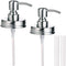 Mason Jar Soap Dispenser Lid and Pump Replacement, Brushed Stainless Steel for Regular Mouth Size Lid
