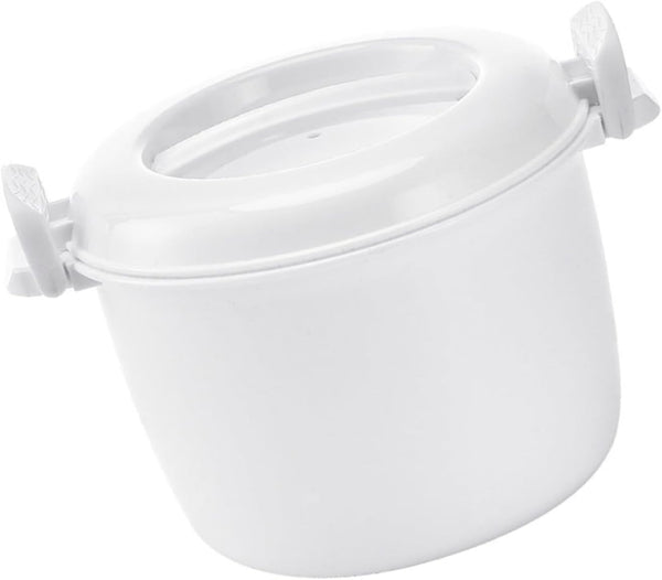 Microwave Rice Cooker and Food Storage Bowl with Lid, Microwave Rice Cooking and Steamer Basket