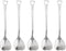 10-Piece Heart-Shaped Stainless Steel Dessert Spoon Set - Elegant Design for Home, Restaurant, Cafe
