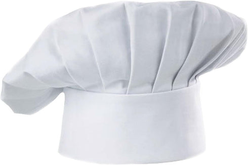 Hyzrz Chef Apron Hat Set - Adjustable Kitchen Apron with Butcher Hat for Men and Women, Father's Gift in White