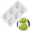 6 Cavity Large Leaf Baking Pan Silicone Molds for Chocolate, Candy, Gummy, Gelatin, Jello, Jelly, Mousse Cake, Soap,