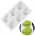 6 Cavity Large Leaf Baking Pan Silicone Molds for Chocolate, Candy, Gummy, Gelatin, Jello, Jelly, Mousse Cake, Soap,