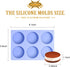 La Chat 4 PCS Candy Molds, Silicone Oreo Cookie Chocolate Molds for Candy, Cookies, Cupcake, Pudding, Jello