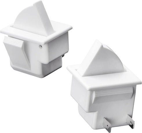 Heyiarbeit Refrigerator Door Light Switch, 2Pin Universal Replacement Switch, 2Pcs for Most Refrigerators