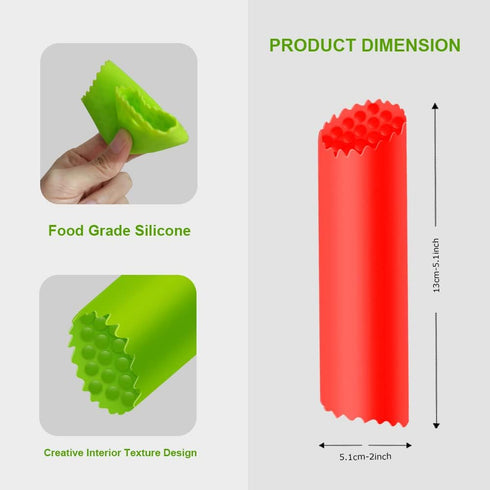 Garlic Peeler Silicone Garlic Skin Remover Roller Garlic Tube Rollers Skin Remover, Garlic Roller Peeling Tube Tool