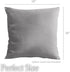 lalaLOOM Velvet Throw Pillow Covers, Set of 2, 18x18 Decorative Square Soft Accent Cases for Couch, Bedroom, Dark Gray