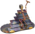 Roofer Figurine, Hand Welded Metal Art & Recycled Sculptures for Unique Desk Accessories and Office Decor