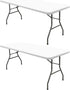 2 Pack Picnic Table Cover Fitted Tablecloths 8 Foot Rectangle Tables Elastic