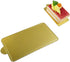 100-Pack Gold Mini Cake Base Boards, Mousse Cake Cardboard Set, Ideal for Dessert Buffet, Wedding, Parties, Catering